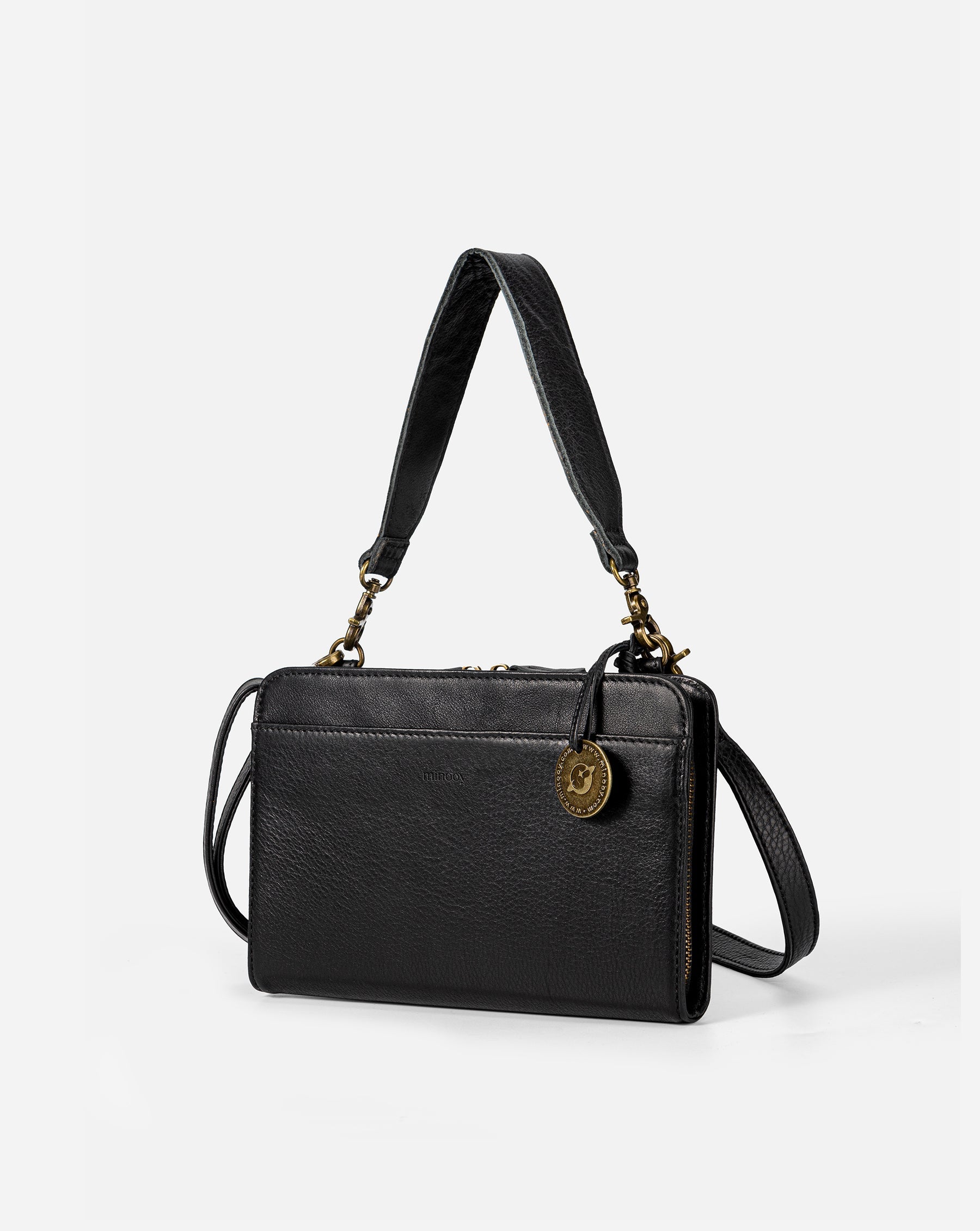Bali Leather Crossbody Wallet Handbag Purse 0.5L