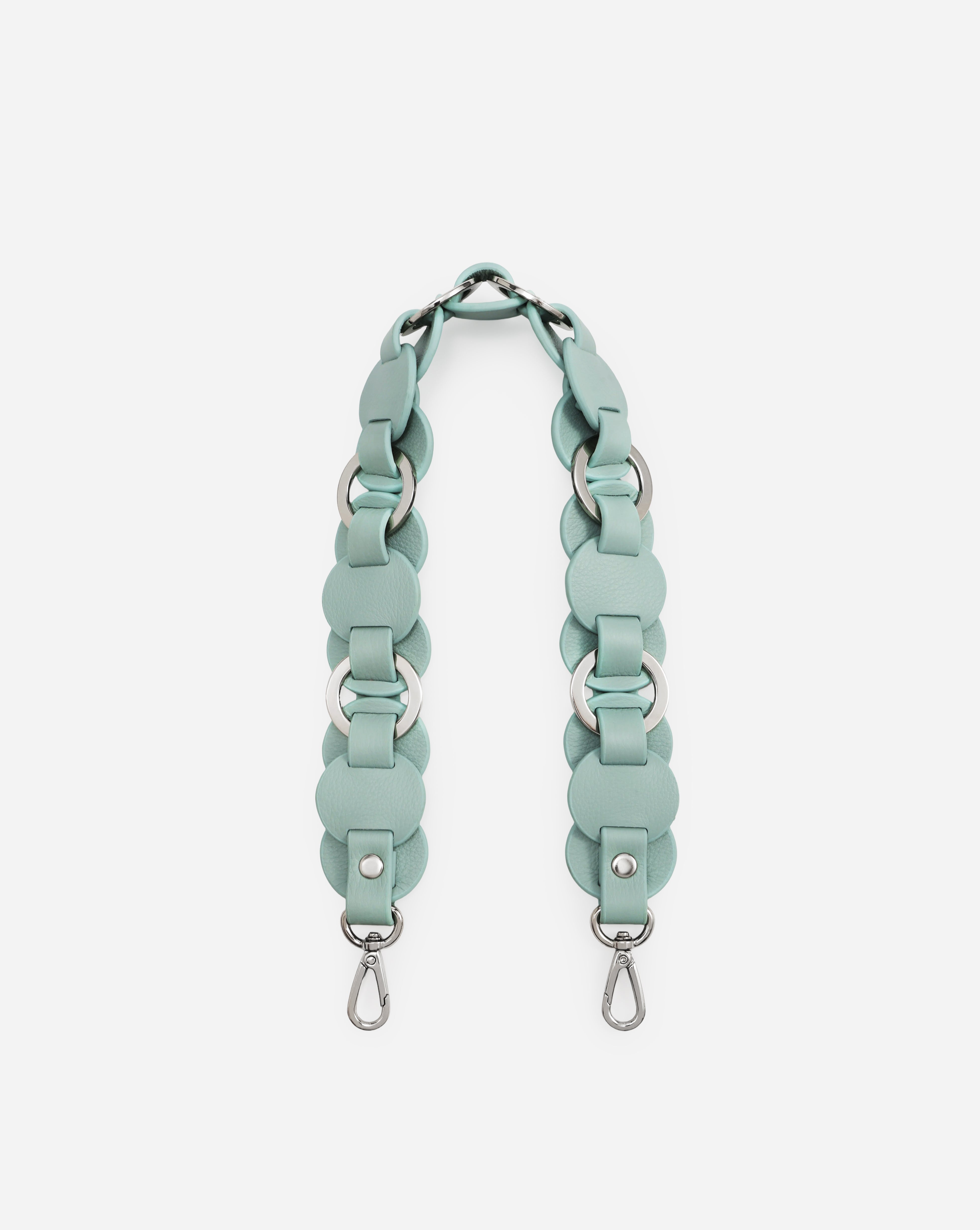 Helen Interlaced Ring Leather Disc Shoulder Strap